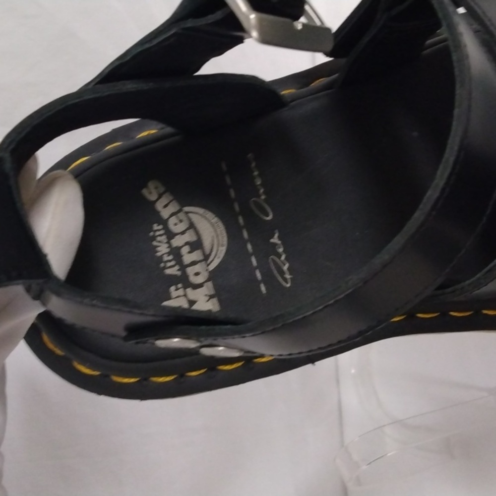 Dr Martens x Rick Owens Gryphon Strap Airwair Black Sandals women’s sz 9 NWOB - Picture 6 of 15